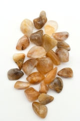 Bergkristall gelb Trommelsteine