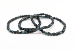 Tourmaline blau Cube Bracelet faceted 4 mm