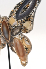 Achat Schmetterling auf Metallst�nder Gr. S