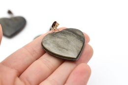 Obsidian Gold Herz Anh�nger