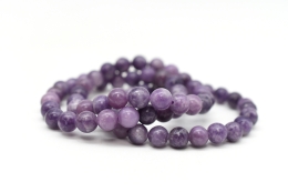 Lepidolite dark Bracelet 8 mm