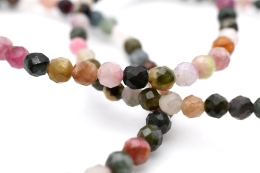 Tourmaline Bead Bracelet faceted 4 mm