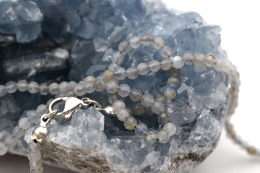 Labradorit Kette facettiert