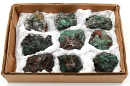 Malachit Stufen Mexiko Flat