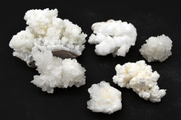 Aragonite Clusters White Flat