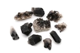 Smokey Quartz Cluster and Points 10 kg Lot