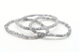 Labradorite Cube Bracelet faceted 4 mm