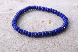 Lapis Lazuli Armband facettiert 5 mm extra Qualit�t