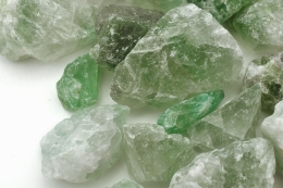 Fluorit gr�n Rohsteine China