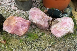 Rosenquarz Jumbo Rohsteine 500 kg