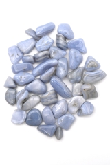 Chalcedon blau Trommelsteine