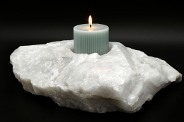 Clear Quartz Raw with drilling Hole