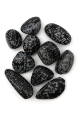 Schneeflocken-Obsidian Trommelsteine
