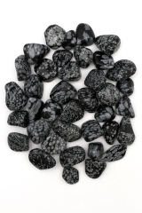 Schneeflocken-Obsidian Trommelsteine