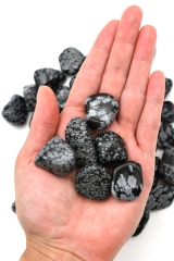 Schneeflocken-Obsidian Trommelsteine