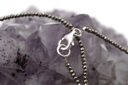 Pyrit Kette facettiert