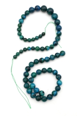 Chain strands fake Azurite - Malachite - 5 pieces