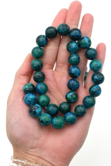 Chain strands fake Azurite - Malachite - 5 pieces