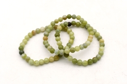 Serpentin (Korea Jade) Kugel Armband 6 mm