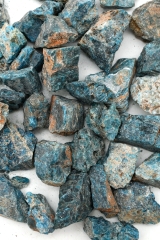 Apatite blue rough stones