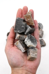 Mondstein schwarz Rohsteine