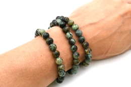 Turquoise Bead Bracelet 8 mm