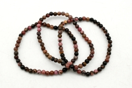 Rhodonit Kugelarmband 4 mm