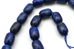 Chain strand Lapis Lazuli oval coloured