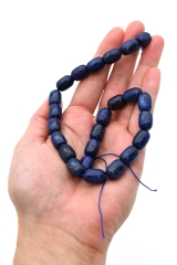Chain strand Lapis Lazuli oval coloured