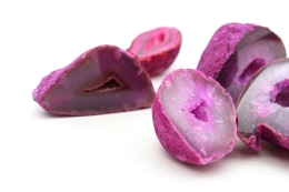 Achat Geoden gef�rbt pink