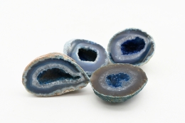 Achat Geoden gef�rbt blau