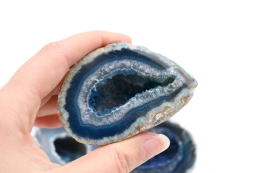 Achat Geoden gef�rbt blau