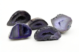 Achat Geoden gef�rbt lila