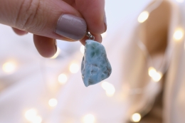 Larimar Trommelstein Anh�nger