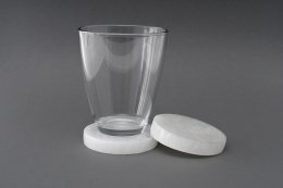 selenite Coasters Round