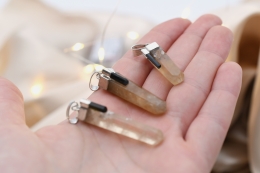 Citrin Spitze mit Turmalin Anh�nger