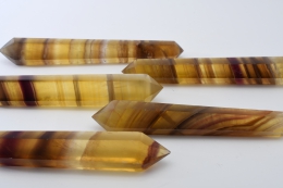 Fluorit gelb Doppelender