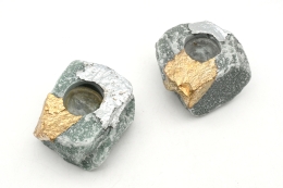 Aventurin galvanisiert Teelicht