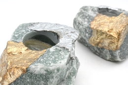 Aventurin galvanisiert Teelicht