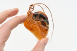 Achat Blatt Anh�nger