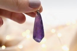 Amethyst Spitze anpoliert Anh�nger