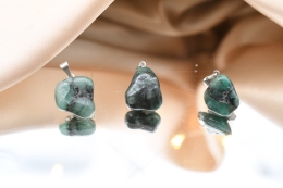 Smaragd Trommelstein Anh�nger