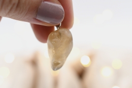 Citrin natur Trommelstein Anh�nger