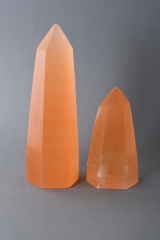 Selenit Spitzen gro� orange