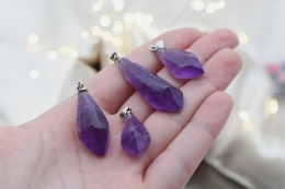 Amethyst Spitze anpoliert Anh�nger