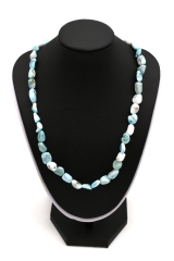 Larimar Tumbled Stones Necklace