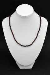 Garnet Necklace 4 mm faceted