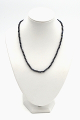 Saphir Necklace faceted 4 mm