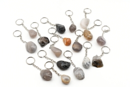 25 Schl�sselanh�nger Achat Trommelstein