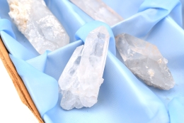 Bergkristall Doppelender Natur Flat